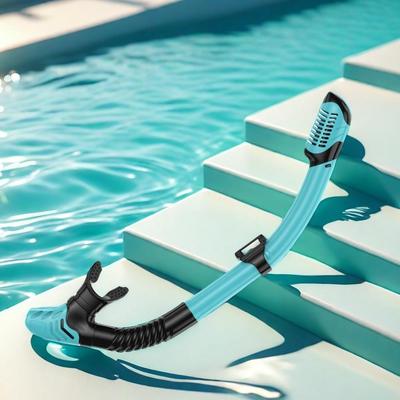 Anti-Wave Dry Snorkel with Silicone Hose for Diving Mask