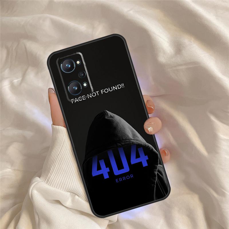 Error 404 not found Case For Realme C55 C71 C75 C61 C53 C33 C63 C51 C65 C67 11 12 13 14 15 Pro Plus GT6 GT7 Pro