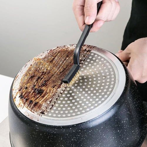 Samcos 3-Piece Wire Brush Set, Stainless Steel, for Cleaning, Rust, and High-Brightness Cleaning