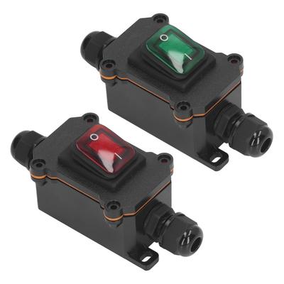 4 Pin 2 Position Inline Cord Switch with Rocker Button IP65 Waterproof On Off Outdoor Toggle Switch Inline Toggle Switch