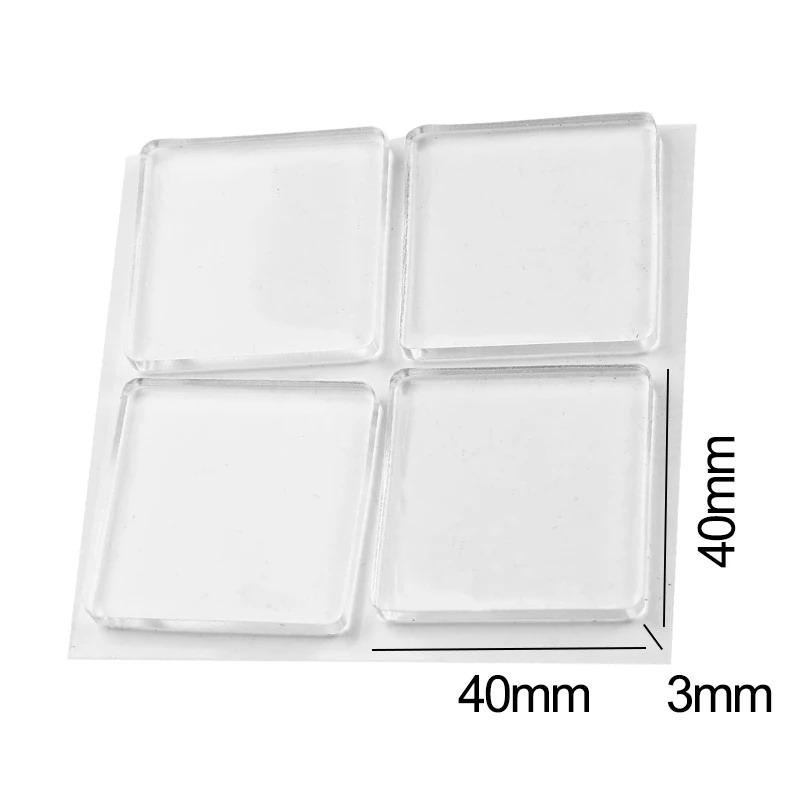 4Pcs/Set Transparent Anti Vibration Shock Absorbing Pad Mat Washing Machine Self Adhesive Mute Anti-Shock Protection Porte Pad