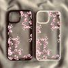 Cherry Blossom Transparent Phone Case For iPhone 17 Air 16 15 13 12 11 Pro Max Pro Plus Protective Antii-Scratch Funda Cover