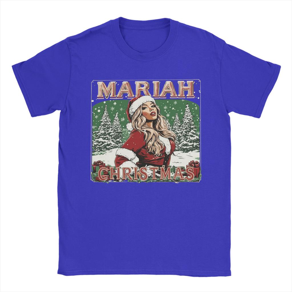 Men Mariah Carey 2025 Christmas T-Shirts  Cotton Top Tees Summer Y2K Casual Short Sleeve T-Shirt O-Neck Harajuku Tshirt Big Size