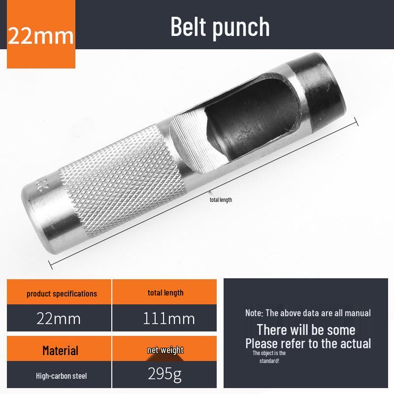 Straight Punch: Compact Manual Leather and Basswood Hole Punch Tool for Belts and Watch Straps