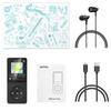 AGPTEK MP3 Player (2024 Upgrade) with 16GB Storage, Up To 40 Hours of Playback, Lossless Sound, and Earphones Included, Black