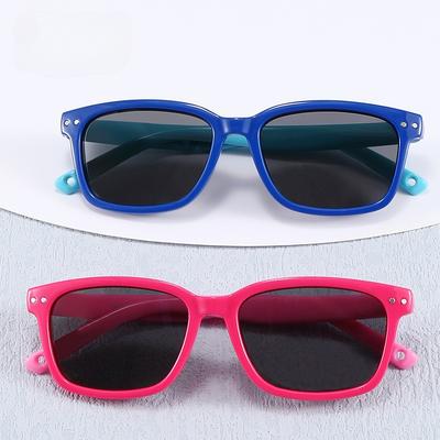New Fashion Polarized Baby Sunglasses Boys Girls Box Anti UV Sunscreen Sunshade Glasses Trendy Eyewear for Children