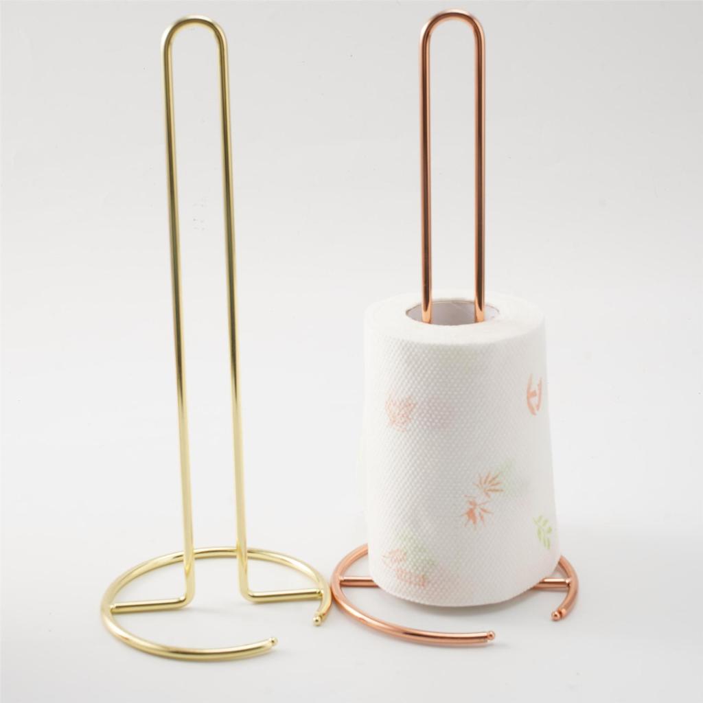 Nordischer Schmiedeeisen-Taschentuchhalter: Vielseitiger Rollenständer für Schreibtisch, Küche und Badezimmer
