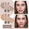 2Pcs Warm and Cool Toned Contour Stick, Natural Matte Cream Contour Stick, Lightweight and Smooth Cream Bronzer Stick for Face Shaping Contouring Make
