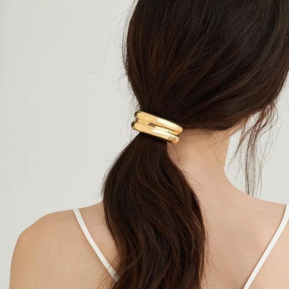 Solid Metal Ponytail JP-25-066P Gold