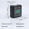 4-sided Magnetic Angle Finder with Laser Digital Protractor Inclinometer Level Ruler 360° LCD Electronic Protractor Angle Gauge