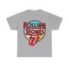 Rolling Stones T-shirt Vintage Retro Neon Rock Merch Unisex Heavy Cotton Tee Unisex T-Shirt