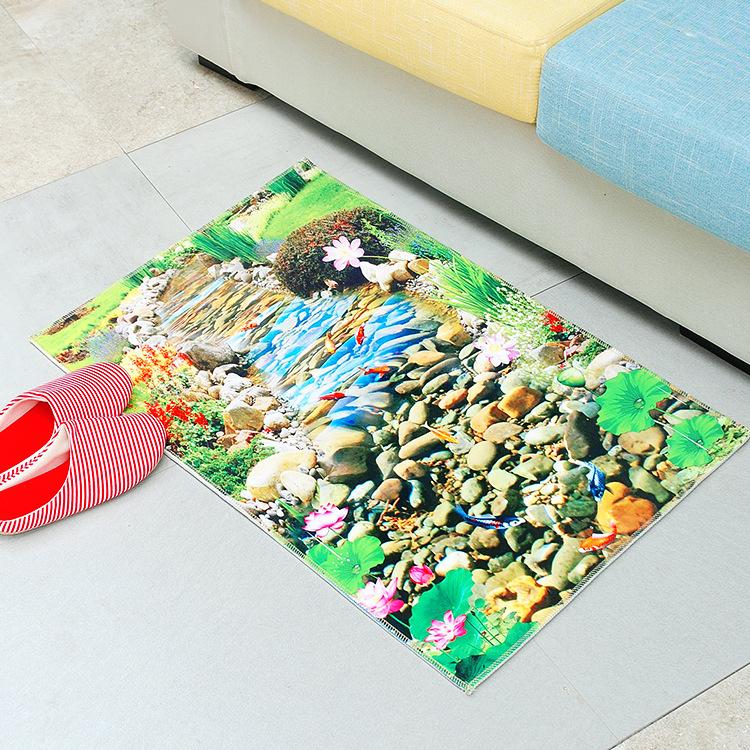 Home Cartoon Door Mat 3D Carpet 3D Print Carpet Home Bathroom Anti Slip Floor Mat Door Mat