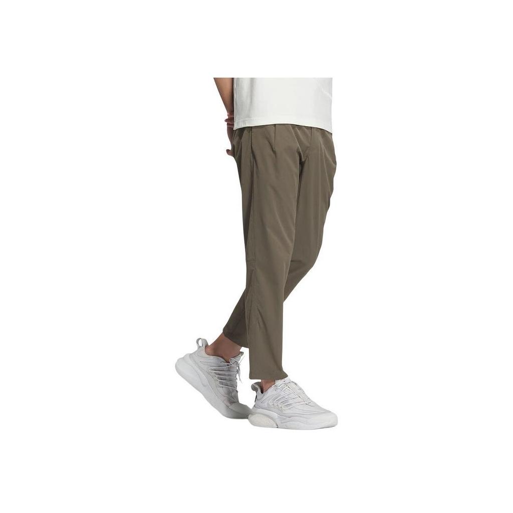 Adidas Logo Casual Pants Men Bottoms Brown JE6671