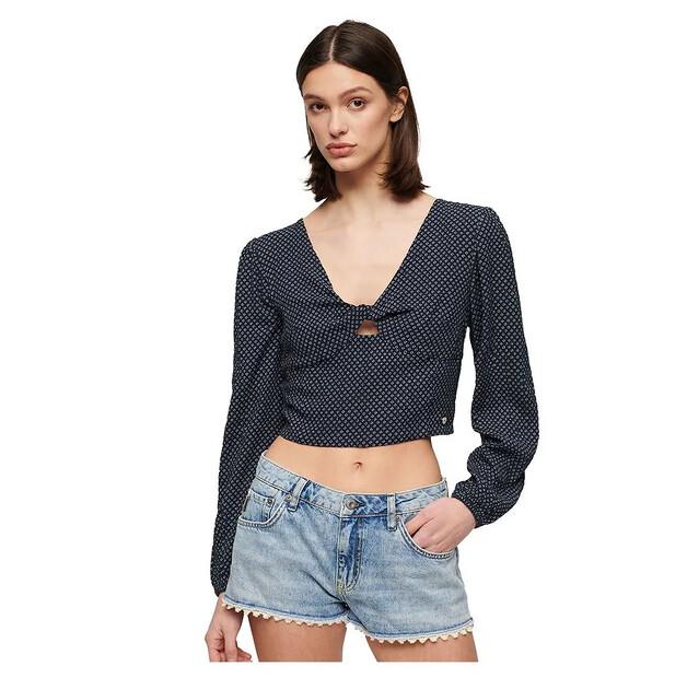 

Superdry Crop блузка с длинным рукавом XS