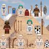 Children's Assembly Toy Intelligent And Educational Egyptian Spear Infantry Pharaoh Guard Building Blocks