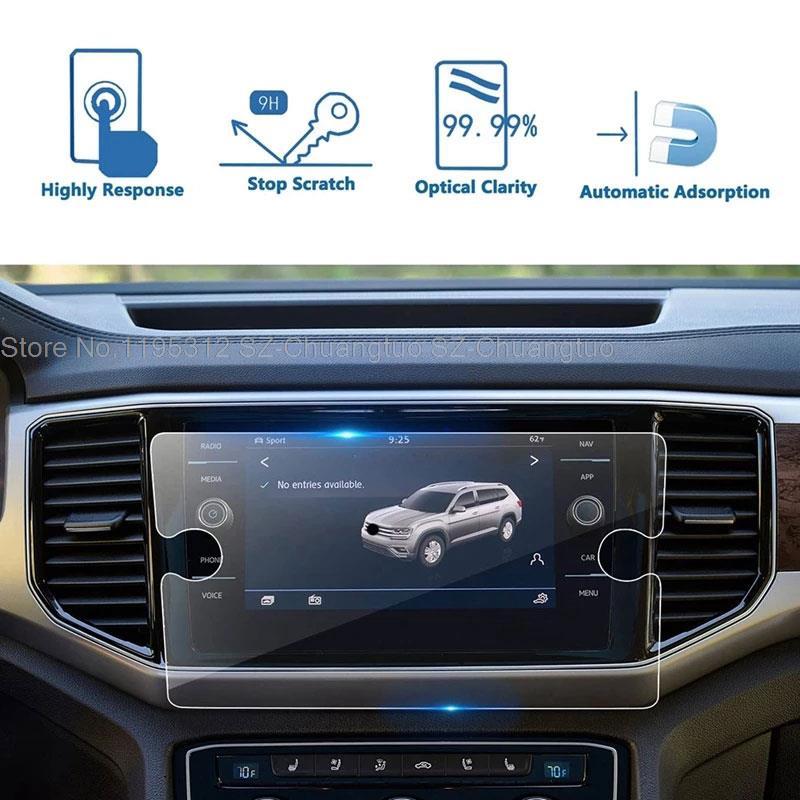 Tempered Glass  Screen Protector For Volkswagen Golf GTI MK7 2018- 2021 8inch Car infotainment Gps Navigation Anti scratch film