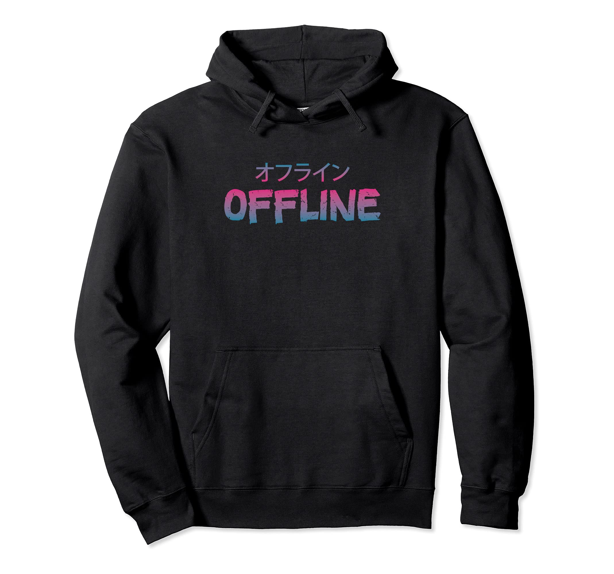 Ofurain Offline Shirt Anime Goods Japanese Aesthetic Anime Hoodie чёрный