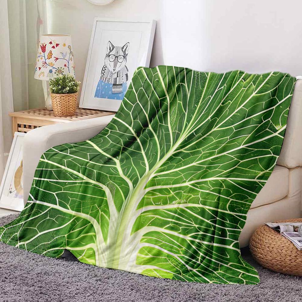 Flannel Creative Appearance Home Sofa Cabbage Blanket 75x90cm