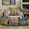 Rustic Vintage Painting Doodle Pillowcases Set Ideal For Daily, Holiday Party, Home Room Sofa Bedroom Living Room Decor