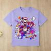 Children Short Sleeve T Shirts The Amazing Digital Circus Anime Cartoon Print Cotton Top Boys Girls Summer Casual Crew Neck Tees
