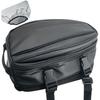 Socpuro Motorcycle Seat with Rain Small Touring Adjustable Capacity Up To Shell Seat Nylon PU Tail Compact Motorcycle Bag with Fixed and Durable Bag,