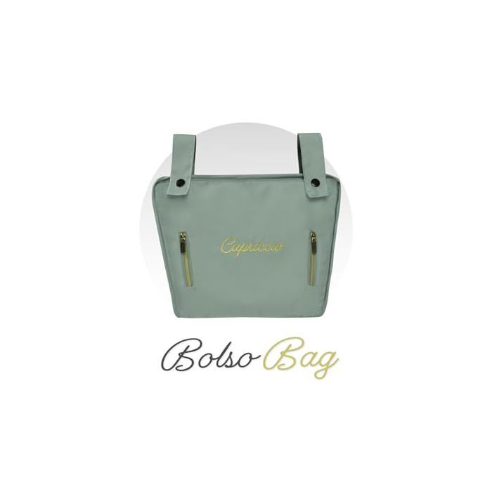 Doll Stroller - DE CUEVAS TOYS - Capriccio - Matching Umbrella - 48x26 Cm - Handlebar 60 Cm - Green