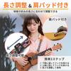 [RENASYS] Ukulele Strap, Shoulder Strap, No Drilling Required, Adjustable Size, Double Hook, Soundhole Attachment, for Recitals and Parties (Yellow)