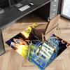 B-BLUE L-LOCK Printed Absorbent Washable Carpet,Non-Slip Bathroom Mats,Kitchen Rugs,Living Room Entrance,Camping Picnic Rugs