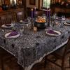 Lightweight Halloween Decoration Portable Spider Web Tablecloth Black Tablecloth  Event Decoration