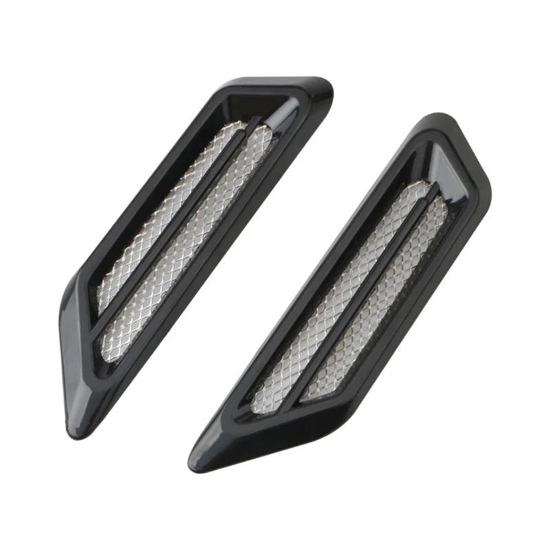 2Pcs/set Car Side Air Flow Vent for Fender Hole Cover Intake Grille Duct ABS Car Side Vents Styling Car Decoration Accessories
