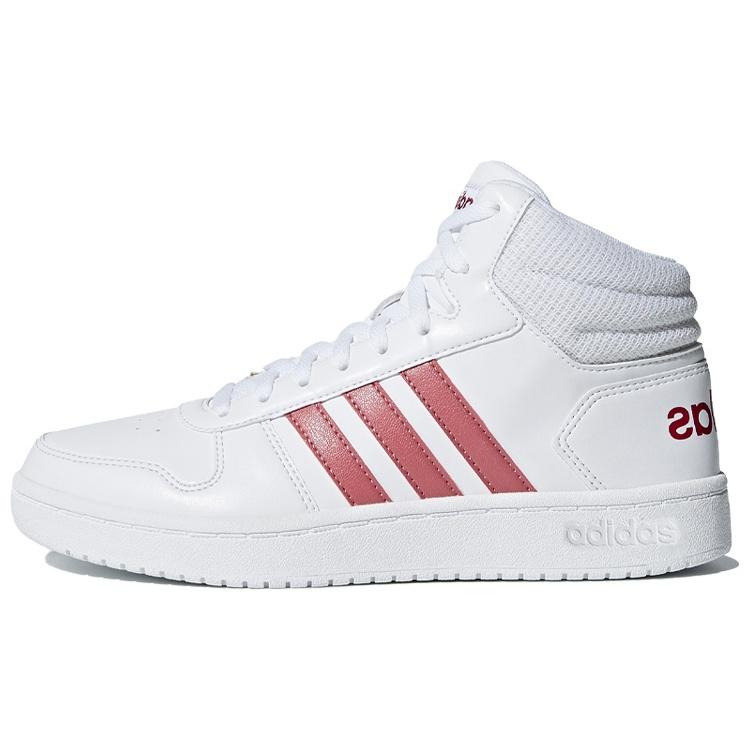 (WMNS) adidas Hoops 2.0 Mid White Purple Red Women s B42101 EU 38⅔