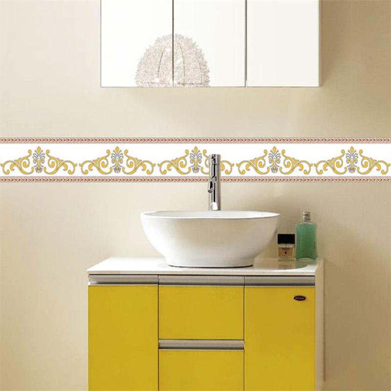 3D-Tapetenbordüren, PVC, selbstklebende, wasserdichte Wandaufkleber, für Wohnzimmer, Badezimmer, Trittlinie, Taille, 3D-Heimdekor-Bordüre
