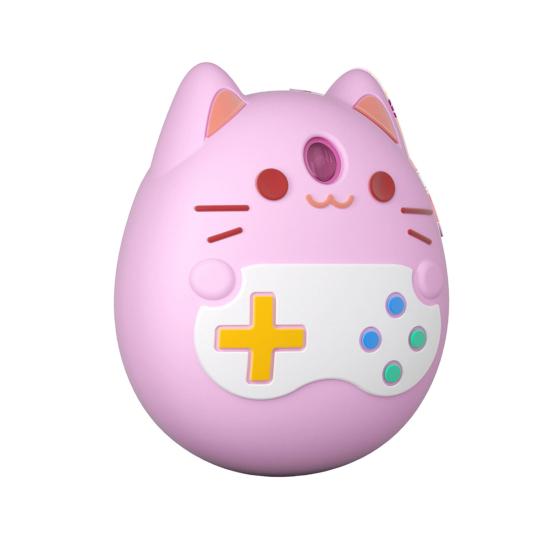 

Силиконовый защитный чехол для электронного питомца, защита от падений, ремешок для переноски, яркий цвет розовый