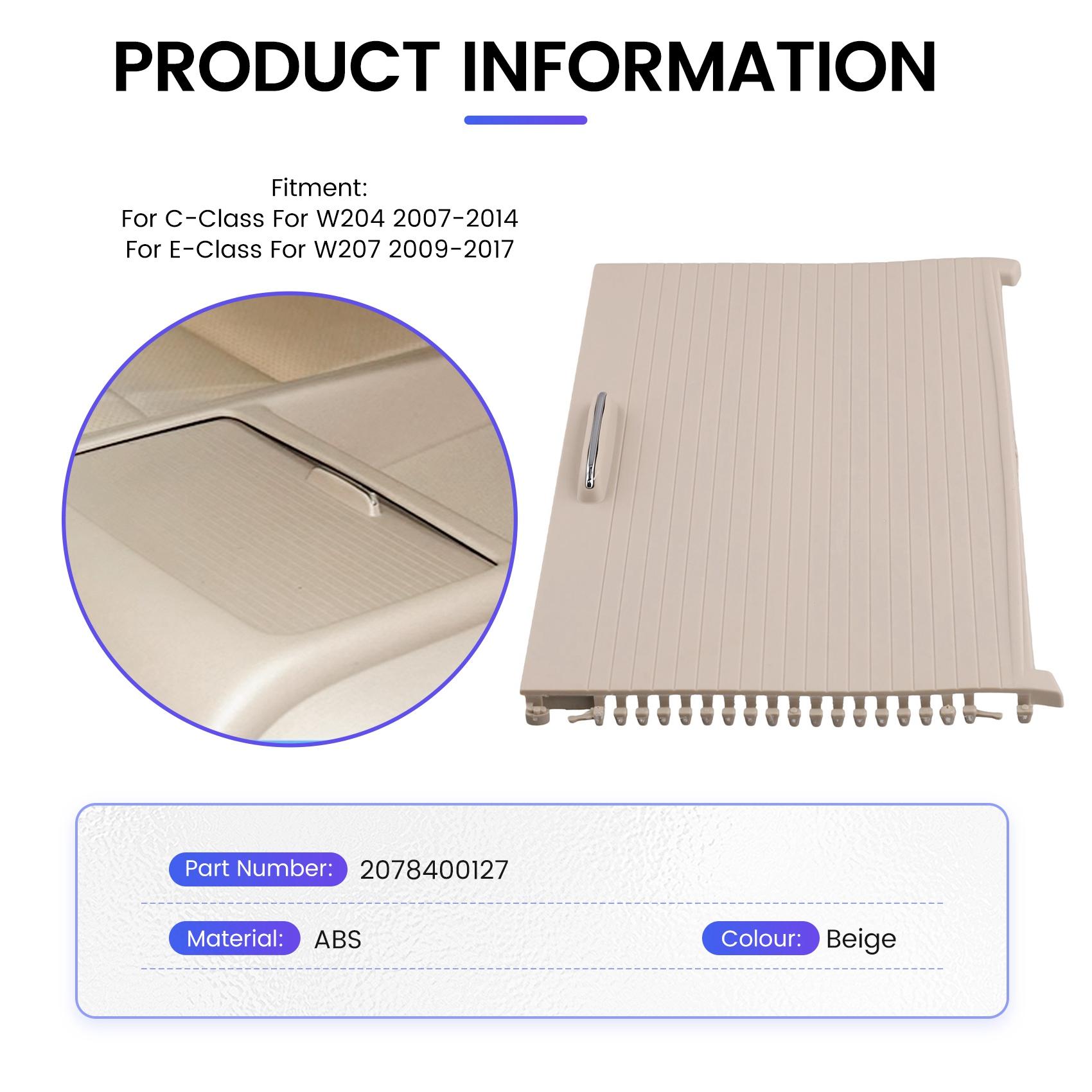 A58X-Beige Car Center Console Cup Holder Shutter For Benz E-Class C-Class W207 W204 2078400127 бежевый