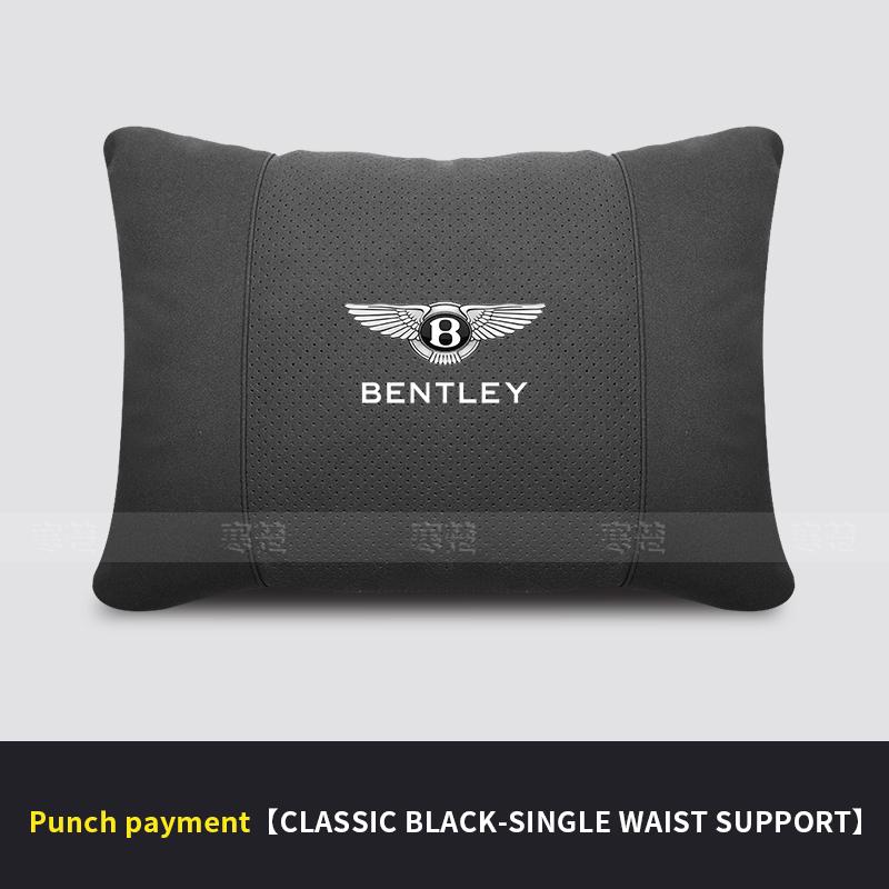 Car Headrest Neck Support Lumbar Cushion Soft Neck Pillow For Bentley Continental GT MULLINER Bentayga Flying Hurtling Spurlogo