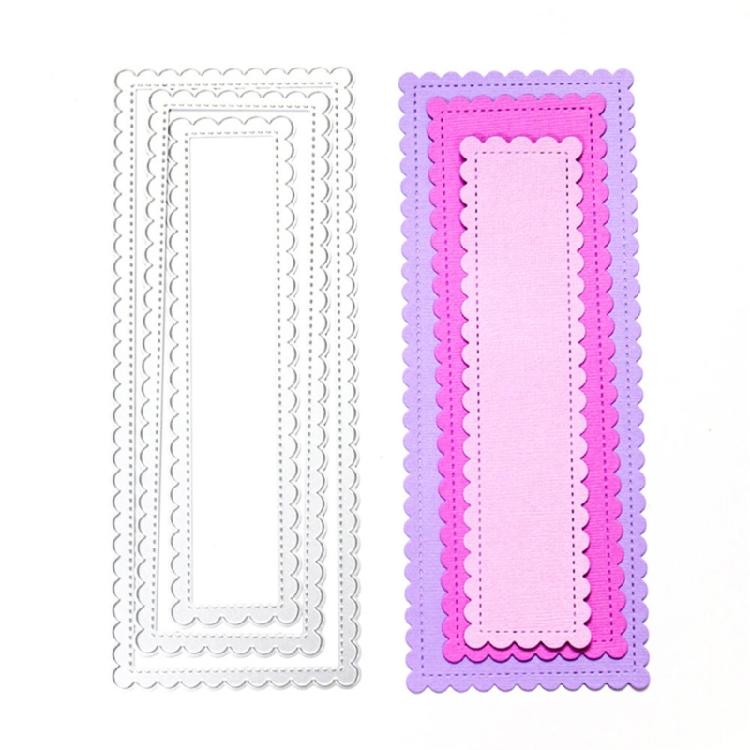 Skiktade stansade metallpräglingsstenciler kolstålsstansmönster scrapbooking-dörr för korttillverkning journal fotoalbum