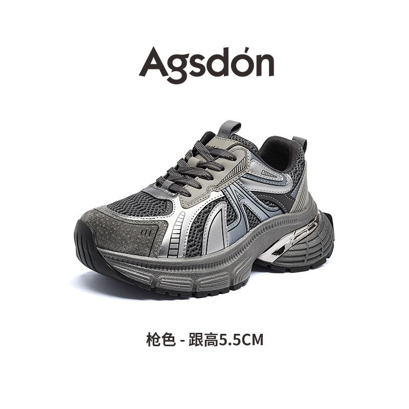 Augustine platform dad shoes women's 2025 new spring casual sports shoes outdoor light hiking hiking shoes