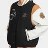 Nike Letter Color Block Casual Comfortable Sports Long Sleeve Baseball Jacket Women Jackets Black HQ4748-010