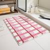 Floor Mat Bathroom Door Absorbent Quick Drying Foot Mat Toilet Bathroom Bathroom Carpet Bedroom Dopamine Imitation Cashmere Mat