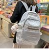 New Nylon School Bag For Girl Fresh Sweet Campus Student Backpack For Backpacking Leisure Bag