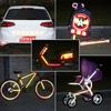10 piezas/juego de pegatinas reflectantes para parachoques de coche, cinta de advertencia reflectante, pegatinas reflectoras seguras, calcomanías, accesorios de estilo automático