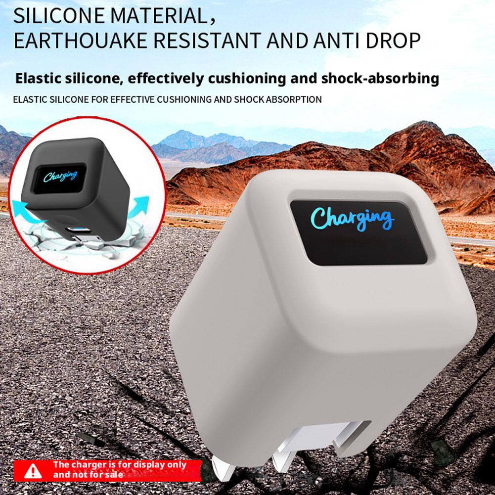For Anker Nano Smart Charger Protective Cover Silicone Protector Anti Scratch Portable Power Source Shockproof Sleeve Shell