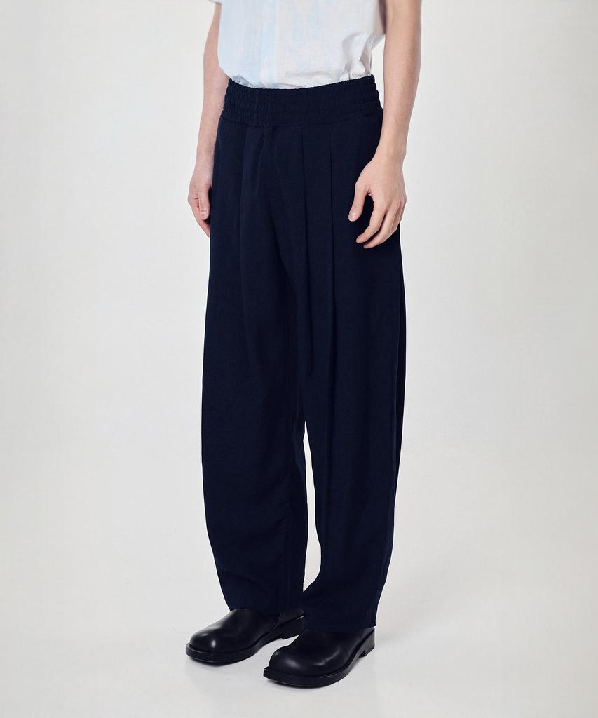 EYC Boxer Curve Tuck Pants (Navy)