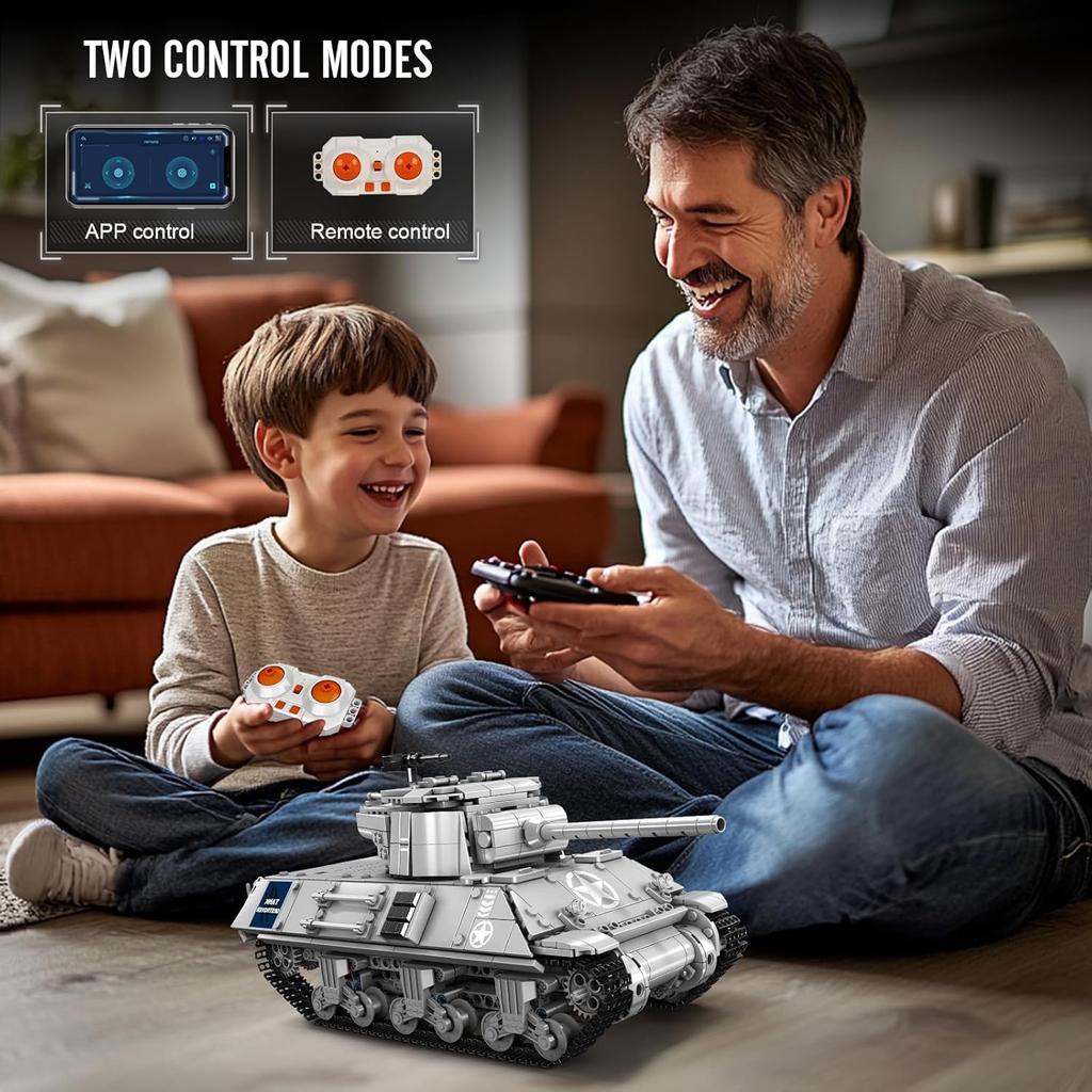 MOULD KING 20034 Tank Building Blocks Set, Military Vehicle Construction Block Kits