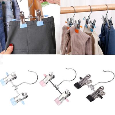 Clothes Pegs Stainless Steel Pants Clip Antislip Home Storage Rack  for Household