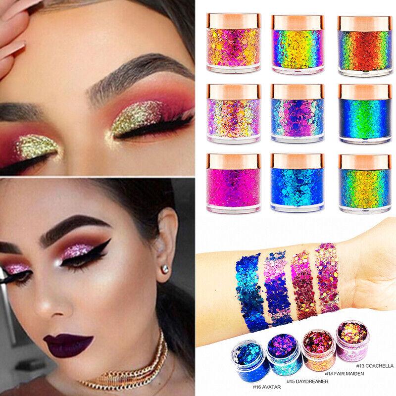 Multichrome Chameleon Eyeshadow Face Body Makeup Shining Aurora Pigment Chrome