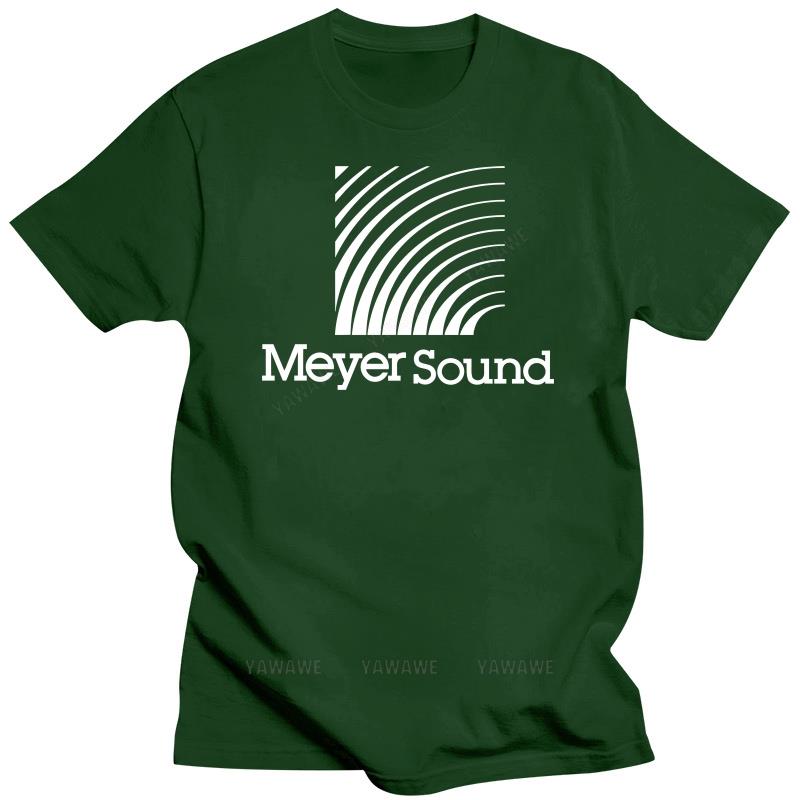 Mens Brand Fashion Cotton T-shirt Summer T Shirts For Men New Cool MEYER SOUND Audio Speakers Mens Black Tee-Shirt Size S-3XL