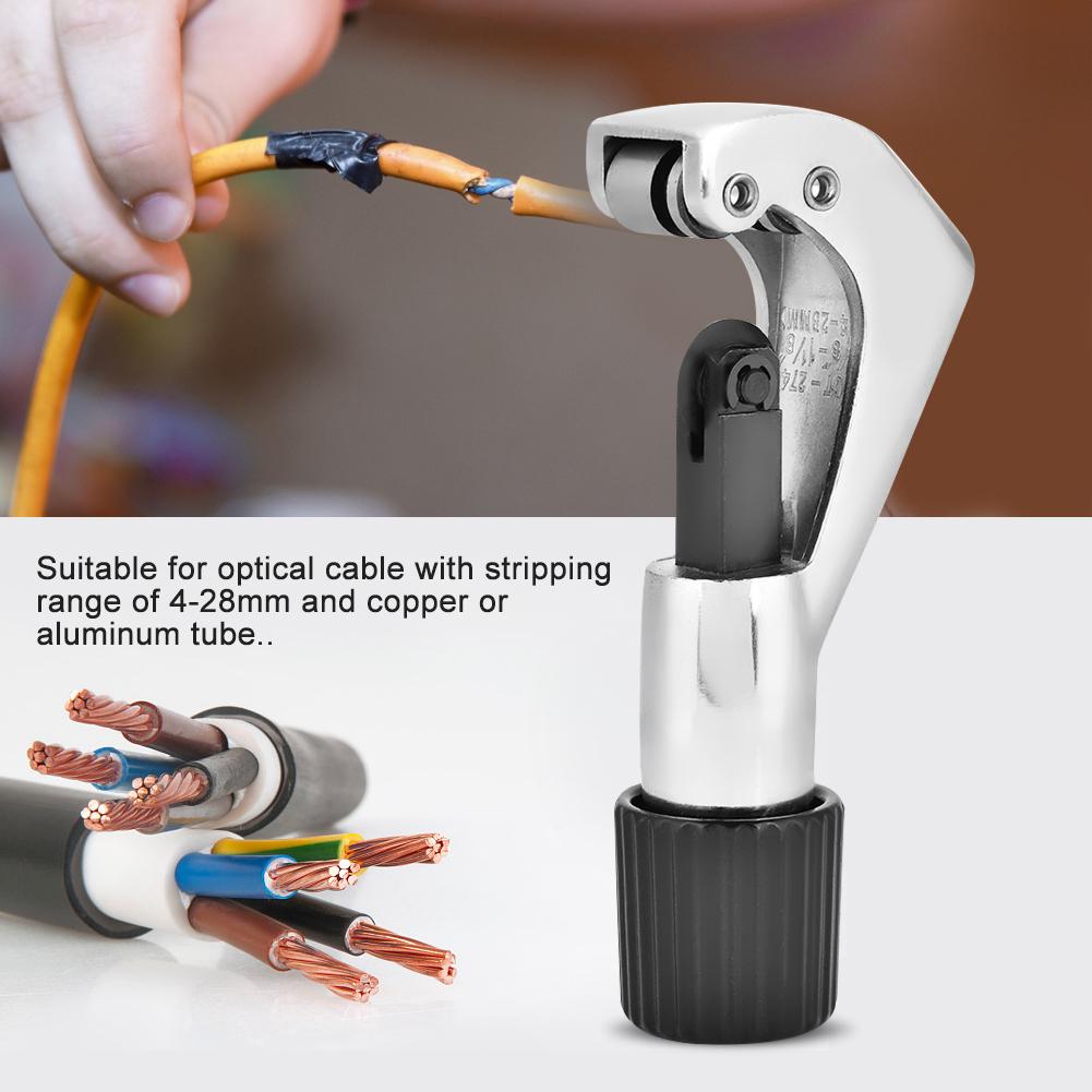 Optic Electric Cable Cutter Wire Stripper Hand Stripping Tool for Professional Electricians