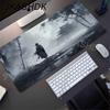 Game Mouse Pad Japanese Samurai Devil Mousepad Black Gamer Desk Mats Esports Mouse Pad Carpet Gaming Accessories Table Mat