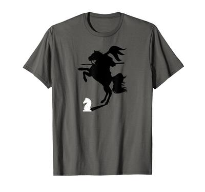 Chess Knight with Shadow of a Knight On Horseback T-Shirt